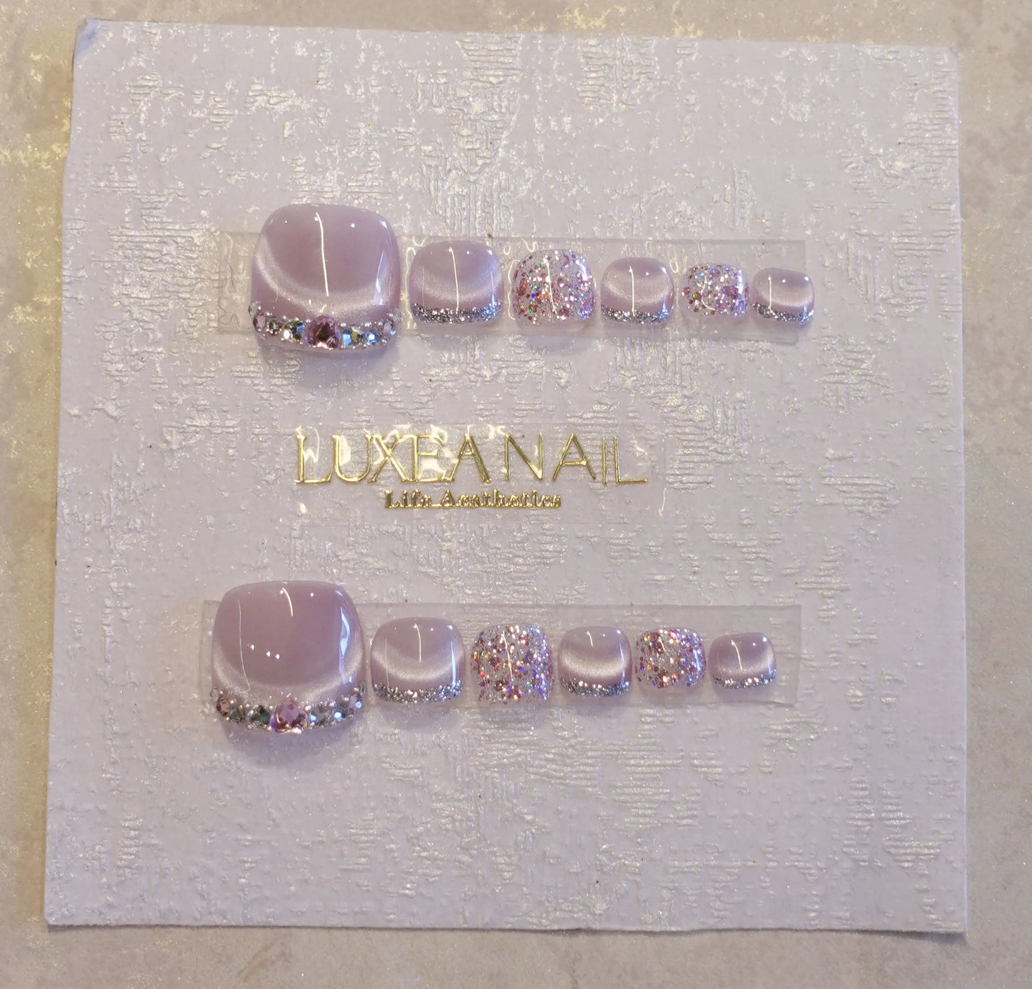 Classy-Purple-Square-Nail Arts For Feet