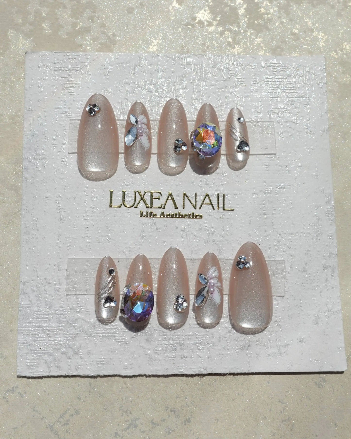 Luxy-Pink-Almond-25mm-Press On Nail