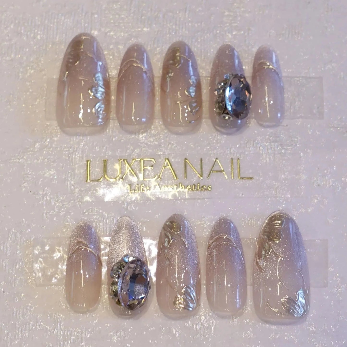 Luxy-Pink-Almond-25mm-Press On Nail