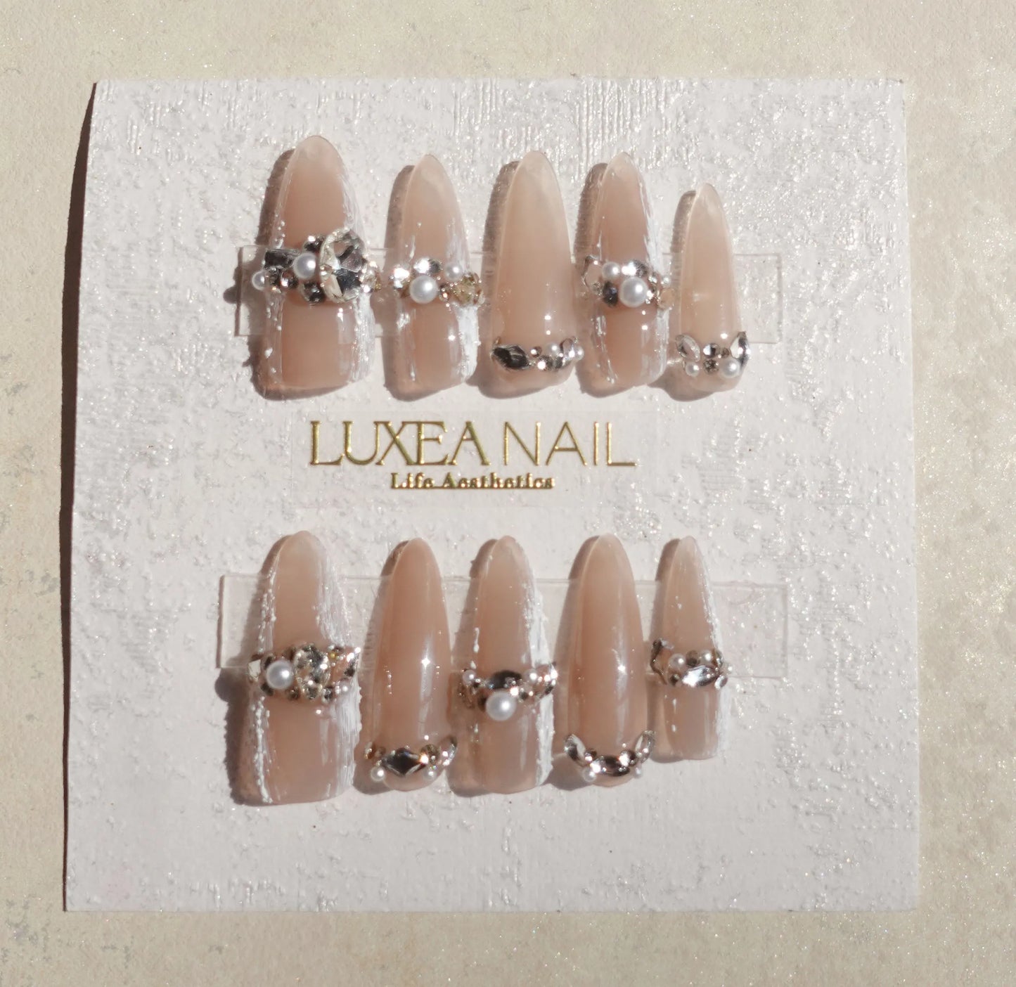 Luxy-Pink-Almond-30mm-Press On Nail