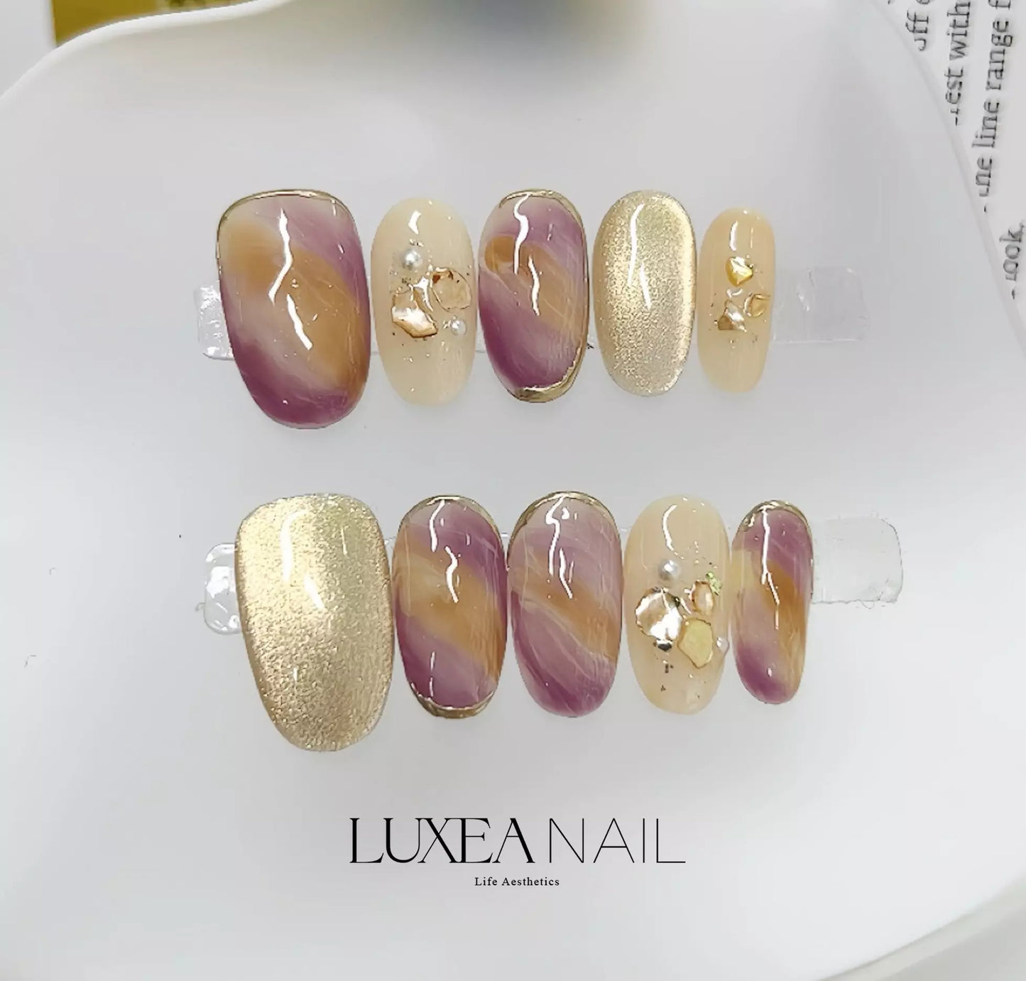 Special-Purple-Square-15mm-Press On Nail