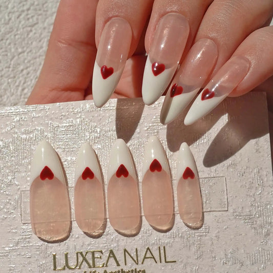 Classy-White-Stiletto-28mm-Press On Nail