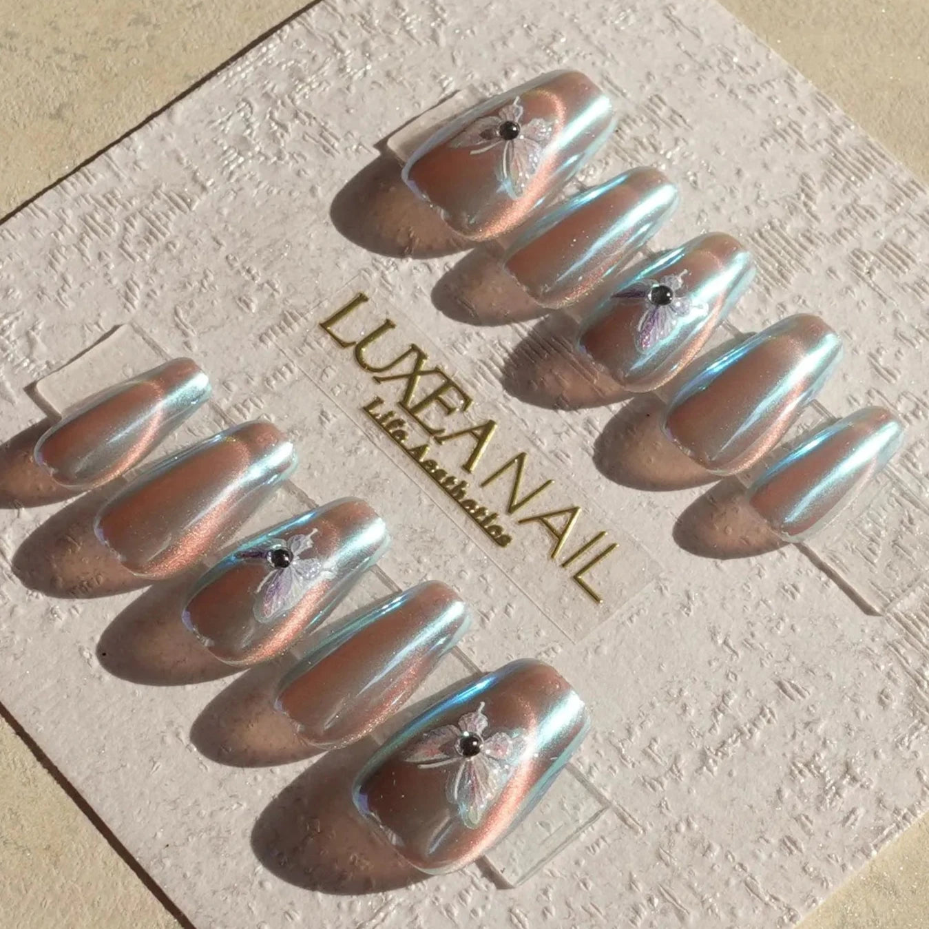 Special-Holographic-Coffin-20mm-Press On Nail