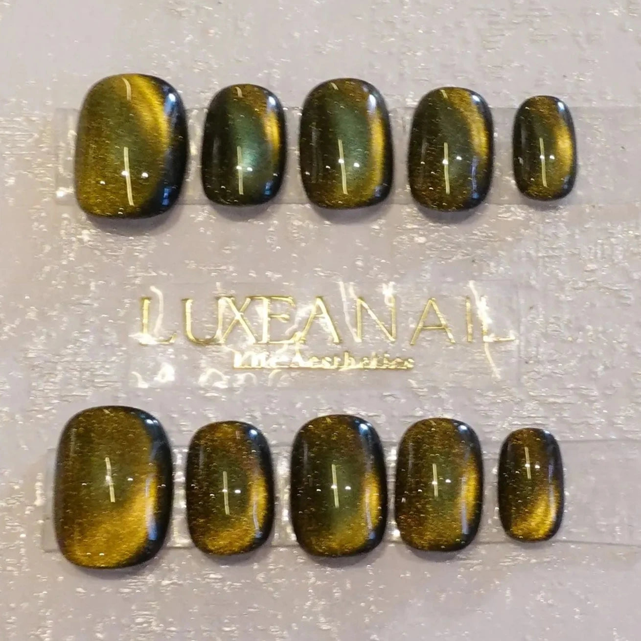 Classy-Yellow-Squoval-15mm-Press On Nail