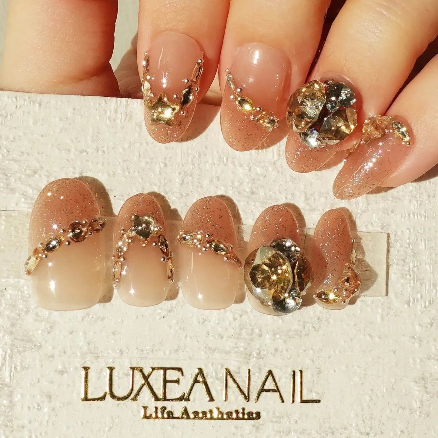 Luxy-Pink-Oval-18mm-Press On Nail