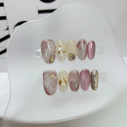 Special-Purple-Square-15mm-Press On Nail