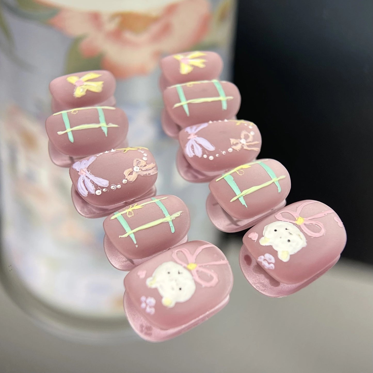 Classy-Pink-Squoval-15mm-Press On Nail